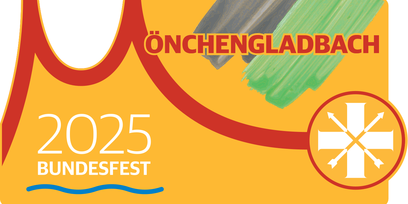 Festabzeichen Bundesfest 2025 Mönchengladbach