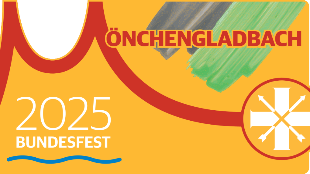 Festabzeichen Bundesfest 2025 Mönchengladbach