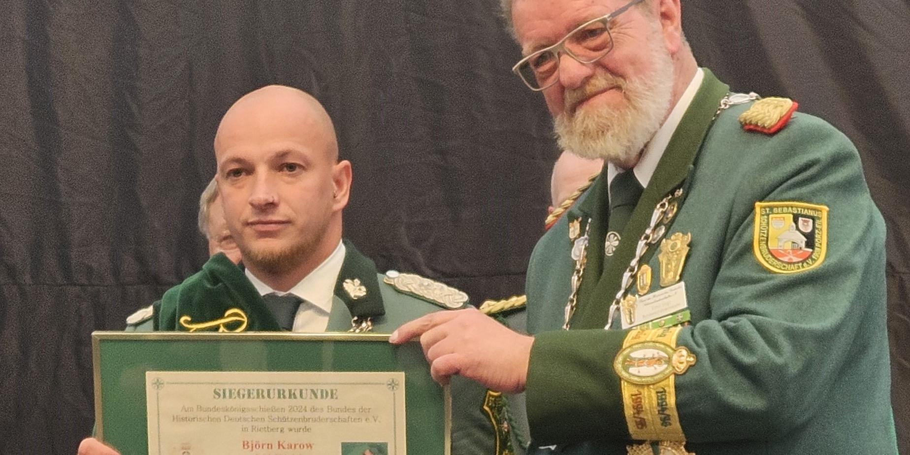 Bundeskönig 2024 Björn Karow